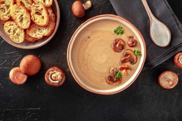 Охотничий грибной суп с уткой
